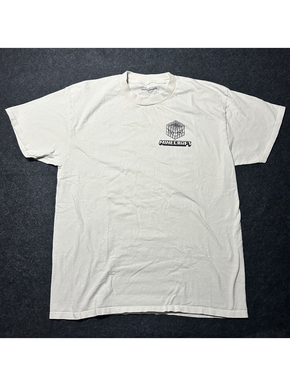 Boxlunch Minecraft T-Shirt Size Large Tonal Creeper Portrait Short Sleeve